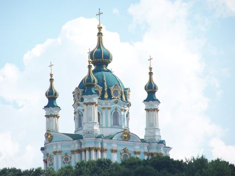 St Andrew church. Ukraine. Kiev. Summer