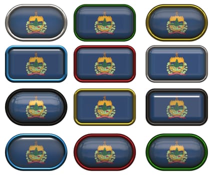 twelve Great buttons of the Flag of vermont