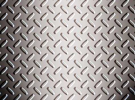 a large seamless sheet of alluminium or nickel diamond or tread plate