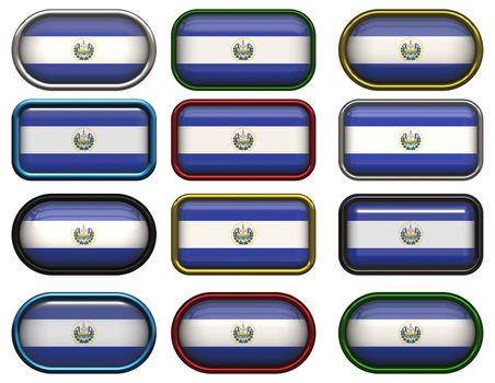 twelve buttons of the Flag of El Salvador