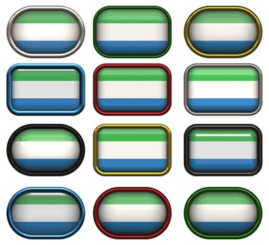 twelve buttons of the Flag of Sierra Leone