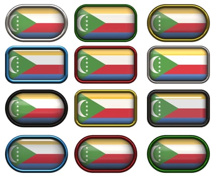 twelve buttons of the Flag of Comoros