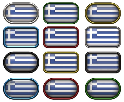 twelve buttons of the Flag of Greece