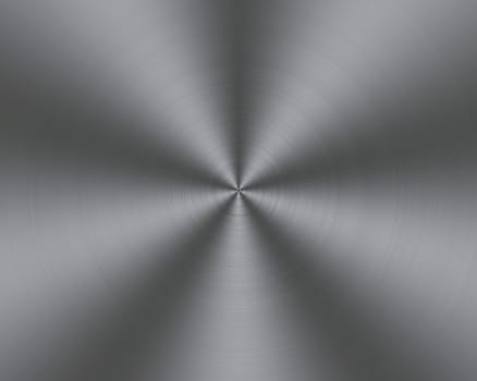 a large rendered sheet of brushed iron in a circular design