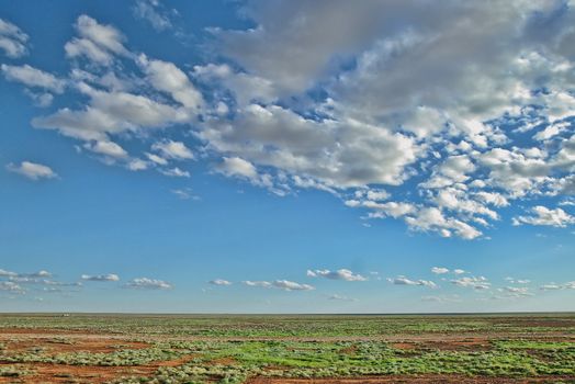 middle of nowhere australian desert near alice springs after rain