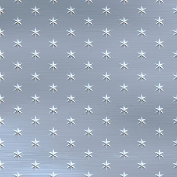 a large sheet of brushed metal with stars embedded on it 