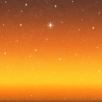 a single bright wishing star stands out from all the rest
