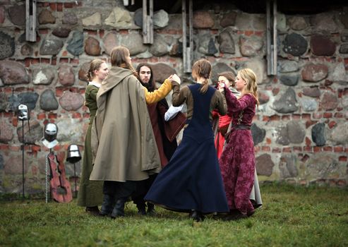 Medieval dances. Show in Kaunas