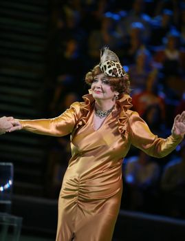 Tatyana Shmyga on a circus ring