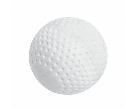The golf ball over white