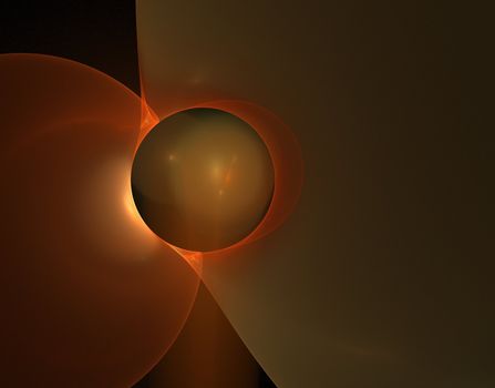 a a rendering of an abstract colored fractal