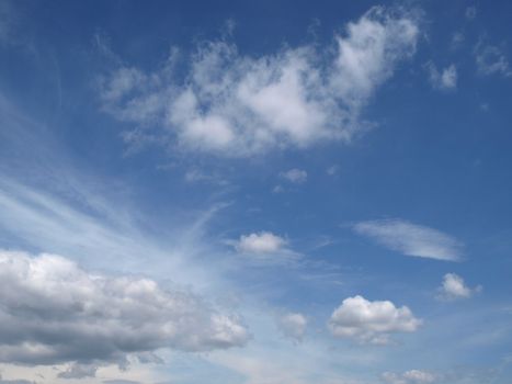 image of a Provence blue sky with a few clouds