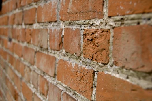 An old weathered brick wall background