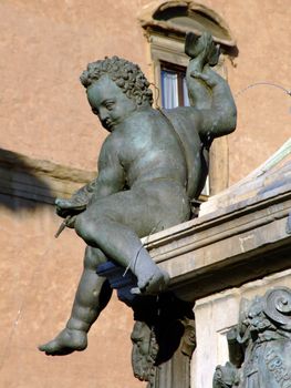Putto of the Neptune Fountain, Bologna, Italy