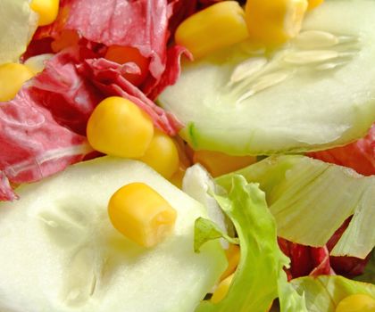 Close-up of a mixed salad