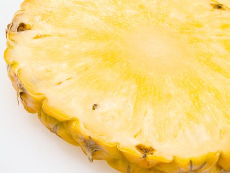 Close-up of a slice of pineapple