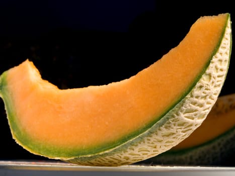 Close-up of a slice of melon