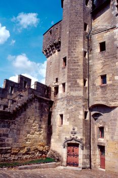 Inner courtyard of Loche Castle