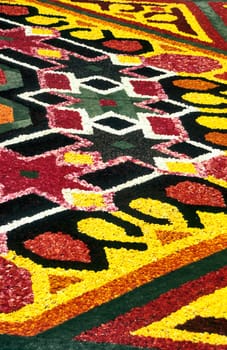 The Brussels flower carpet is designed of Begonias every second year in the central square - Grand Place. This year's theme was the kaledoscope.