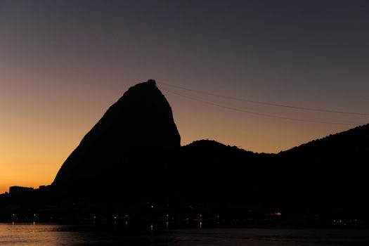 Sunrise in Rio de Janeiro, Sugarloaf Mountain and Guanabara Bay