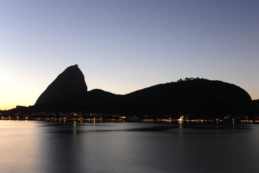 Sunrise in Rio de Janeiro, Sugarloaf Mountain and Guanabara Bay