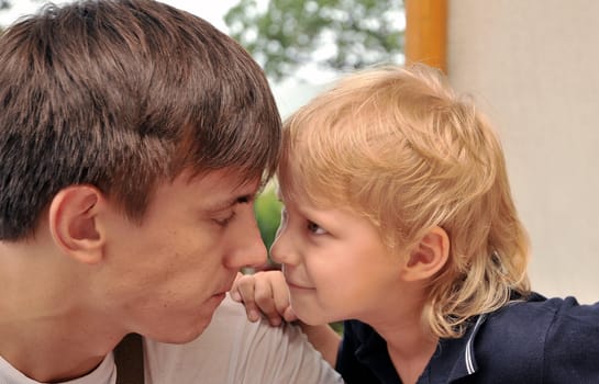 Family problems, son  and father are arguing