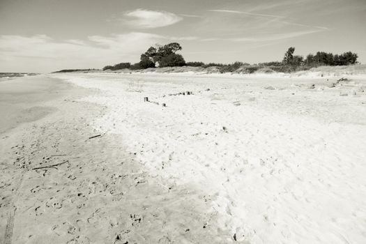 seashore by the Baltic sea, Rucava district, Latvia