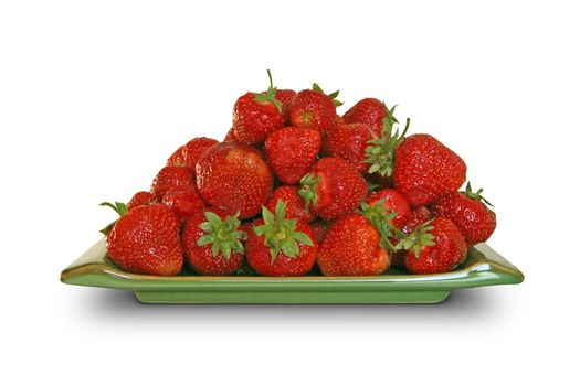 Strawberry plate full of vintamins