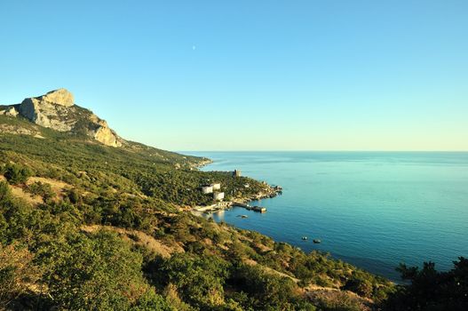 seaview of the South Coast Crimea, Black sea