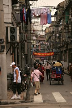 old chinese district in Shanghai