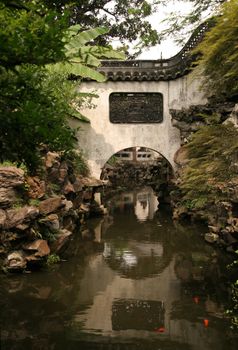 watercourse in Yuyuan garden, Shanghai