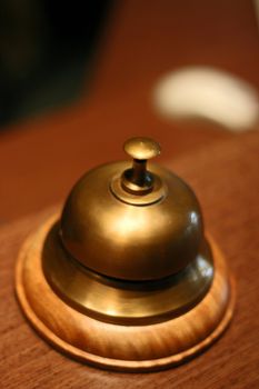 service bell at an hotel reception