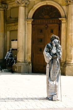 Performer in the street.