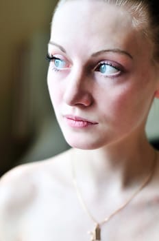  clear portrait of elegant slim girl

