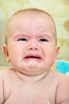 crying little sad baby