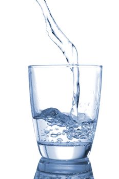 glass of water beverage showing healthy lifestyle