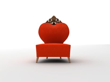 the fashion chair (3d rendering of Creazioni Tizzi Poltrona)