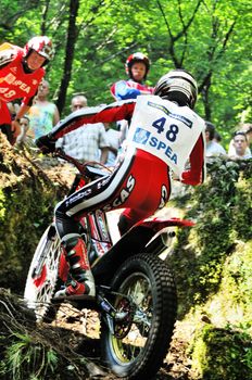 Rider during the race