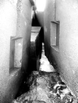 An up close view of some unusual sea defenses.