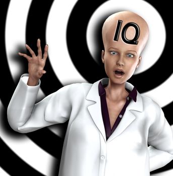 Conceptual image representing very intelligent and smart people.