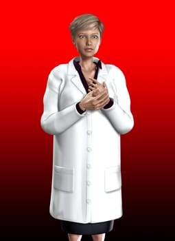 An image of a female doctor for medical concepts.