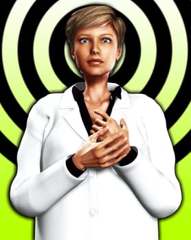 An image of a female doctor for medical concepts.