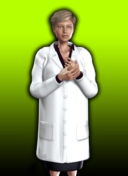 An image of a female doctor for medical concepts.