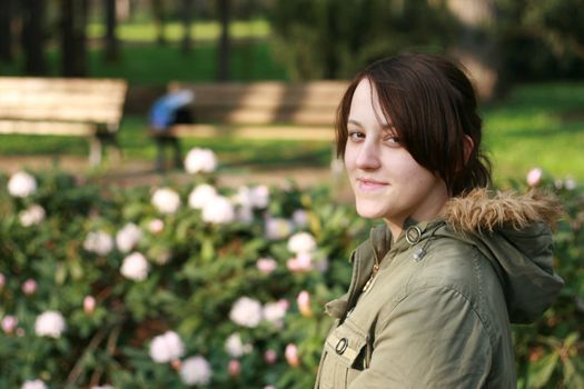 Young girl portrait, beautiful teen