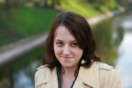 Young girl portrait, beautiful teen