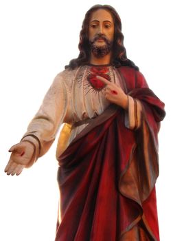 Decorated colrized Figure of Jesus Christ