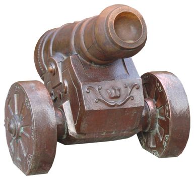 Decorative ancient combat cannon