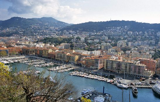 Expensive yachts dock in the holiday city of Nice on France's Cote d'Azur.