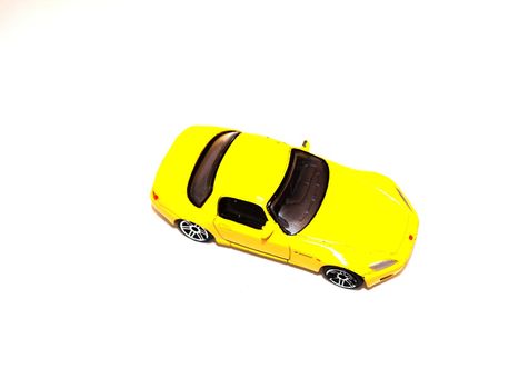 yellow sport car