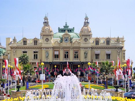 The world famous Monte Carlo Casino in the principality of Monaco.